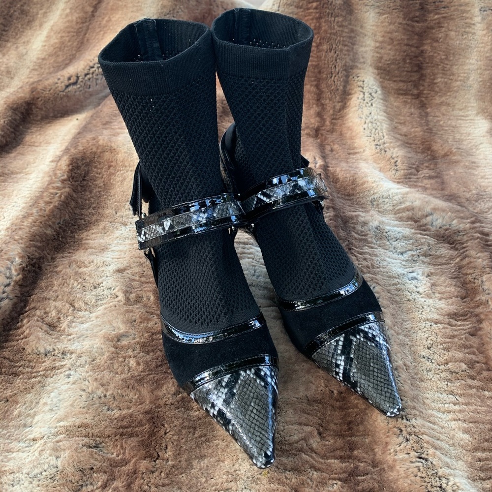 Jeffrey Campbell Abate Fishnet Booties